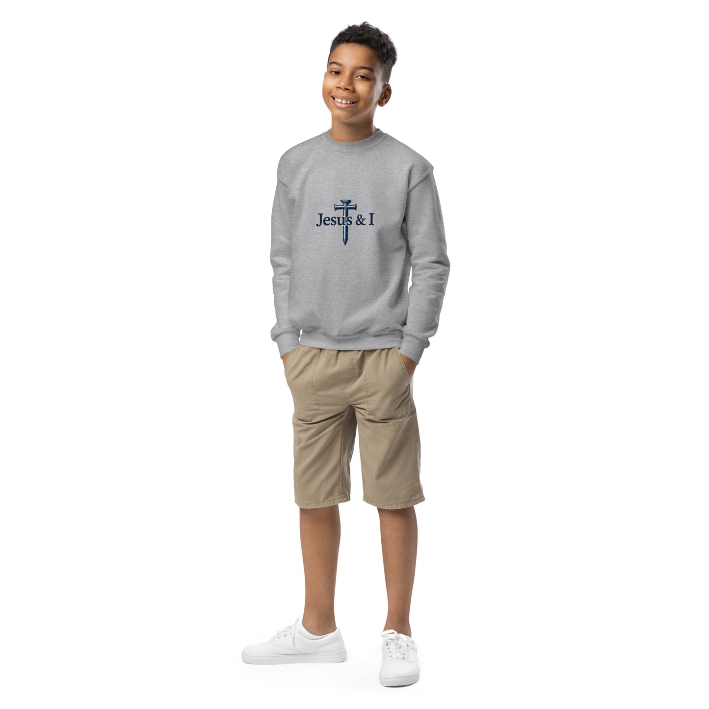 Jesus & 1 Our Classic Staple Brand Youth crewneck sweatshirt