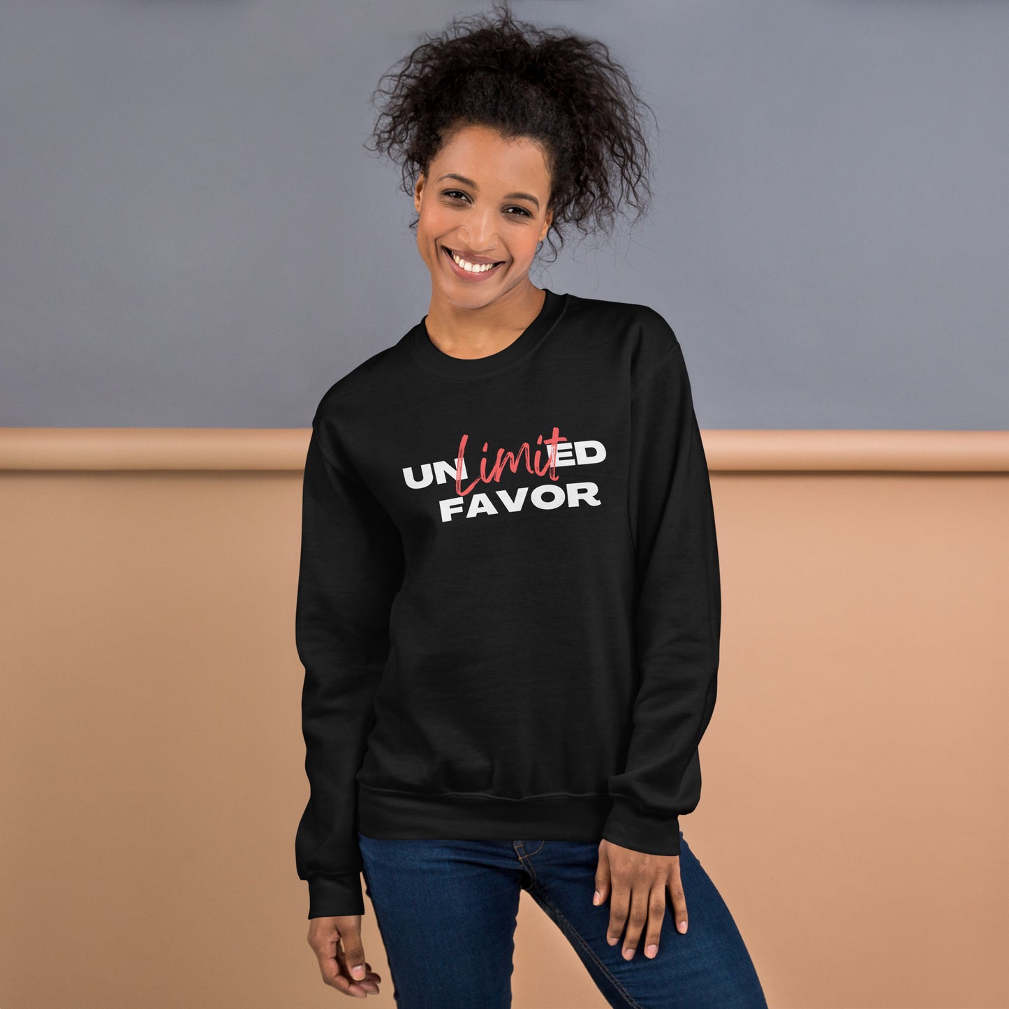 Unlimited Favor Christian Unisex Sweatshirt