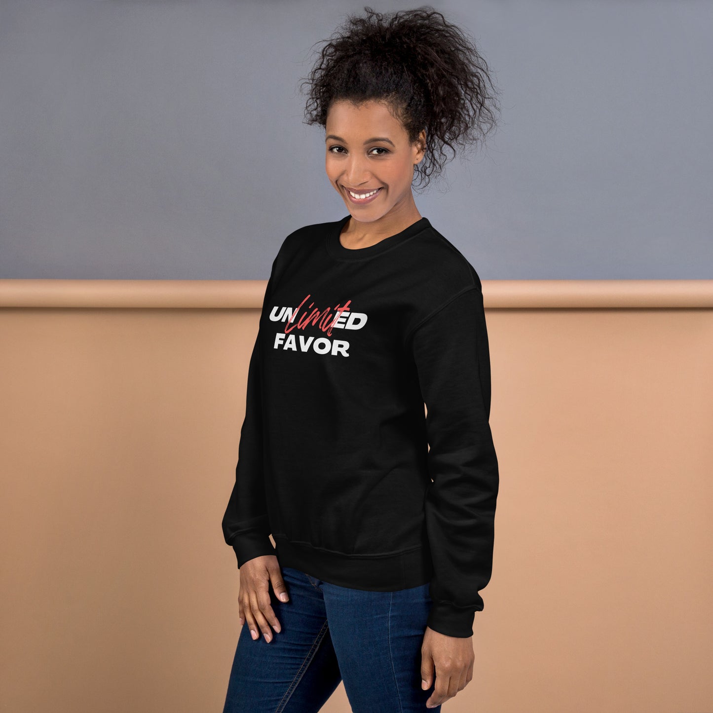 Unlimited Favor Christian Unisex Sweatshirt