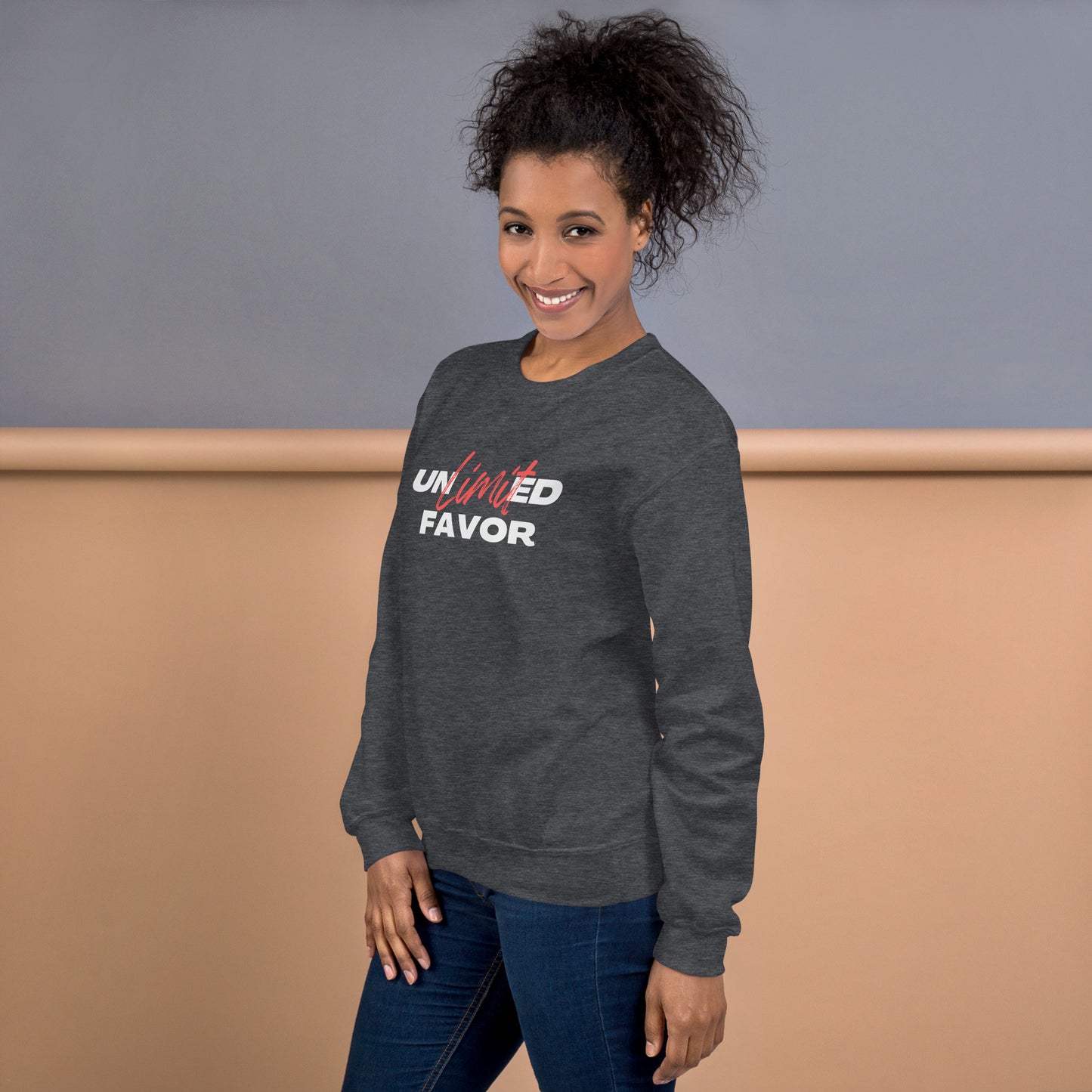 Unlimited Favor Christian Unisex Sweatshirt