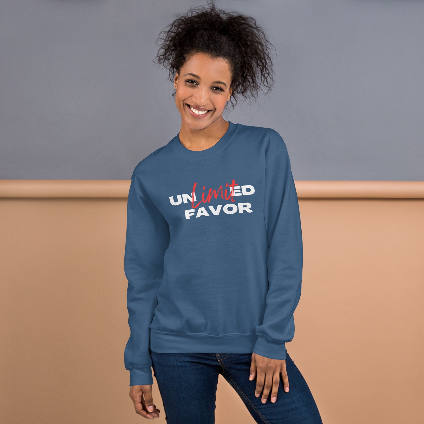 Unlimited Favor Christian Unisex Sweatshirt