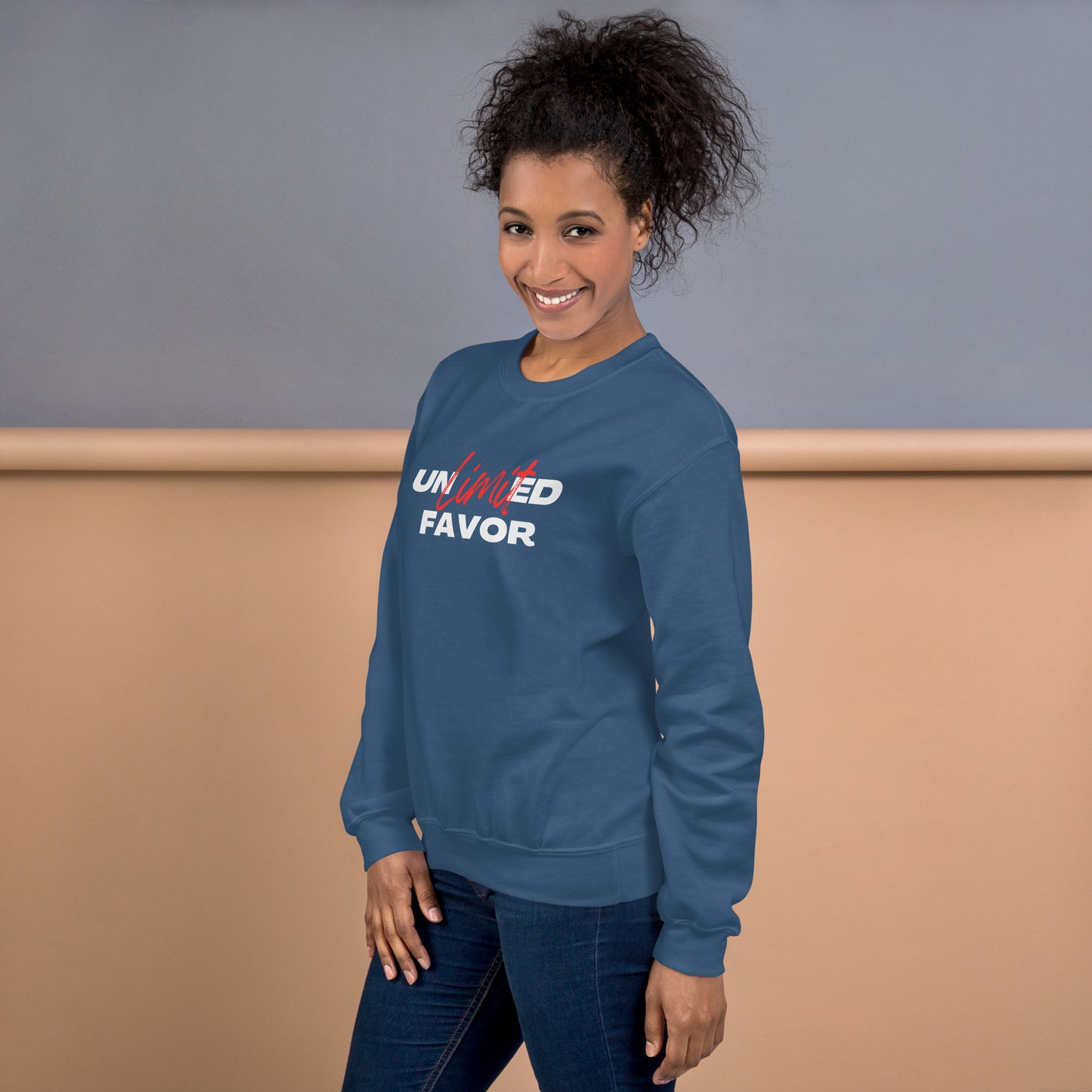 Unlimited Favor Christian Unisex Sweatshirt