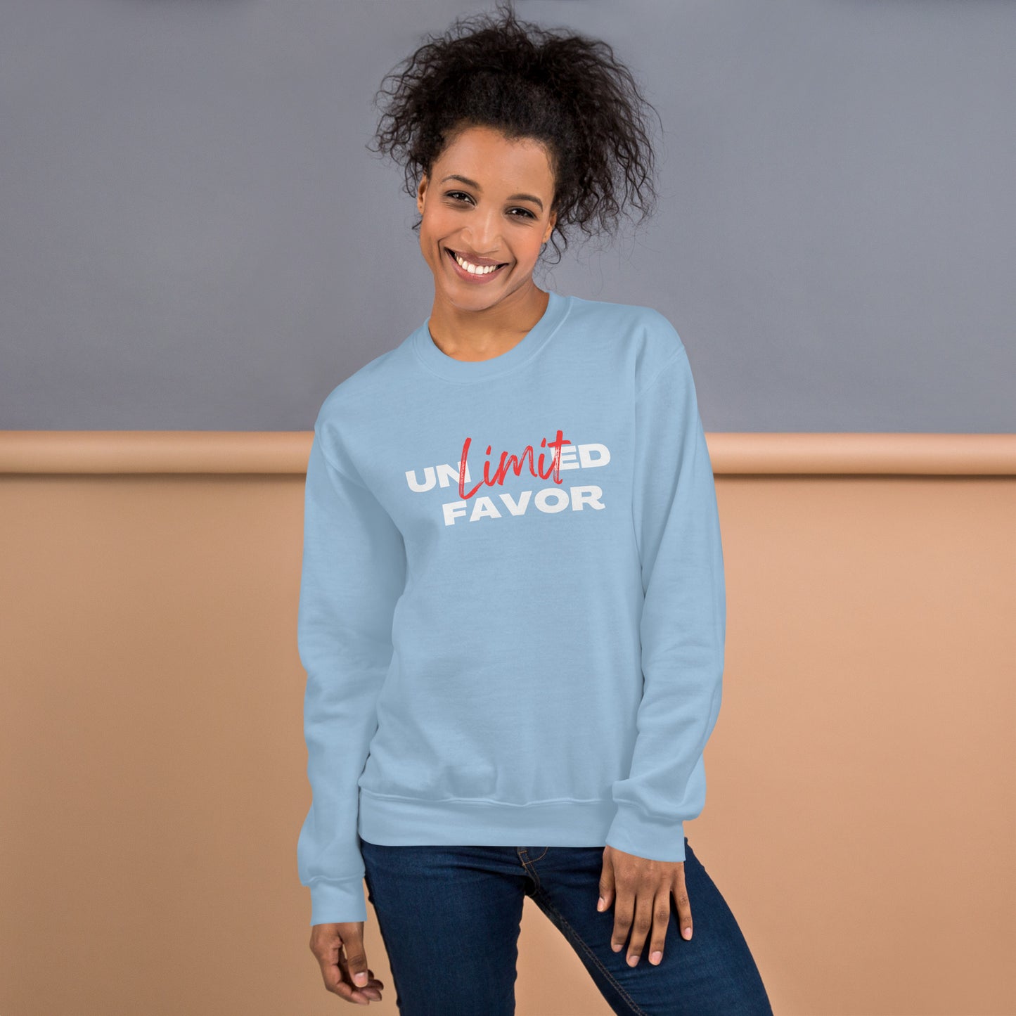 Unlimited Favor Christian Unisex Sweatshirt