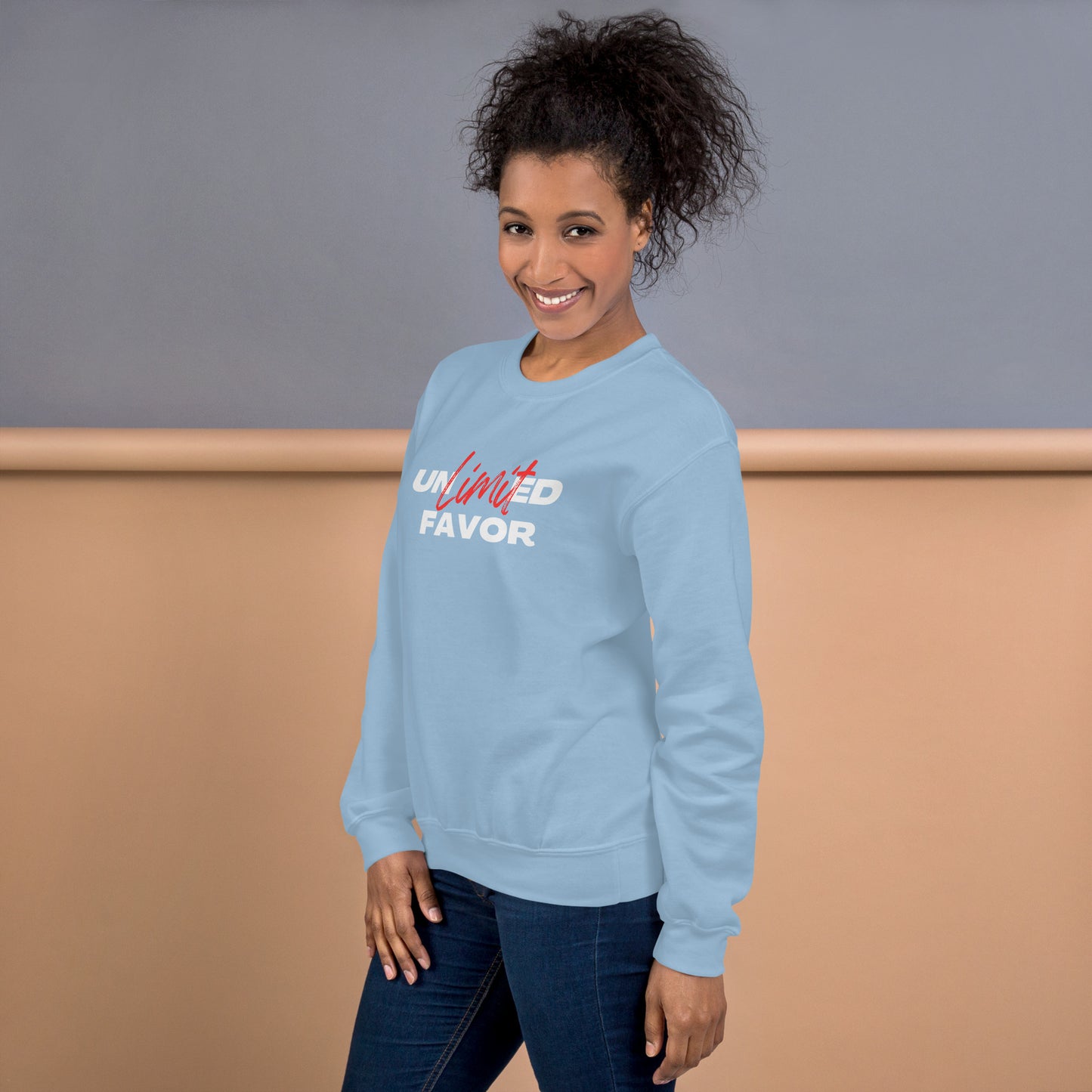 Unlimited Favor Christian Unisex Sweatshirt