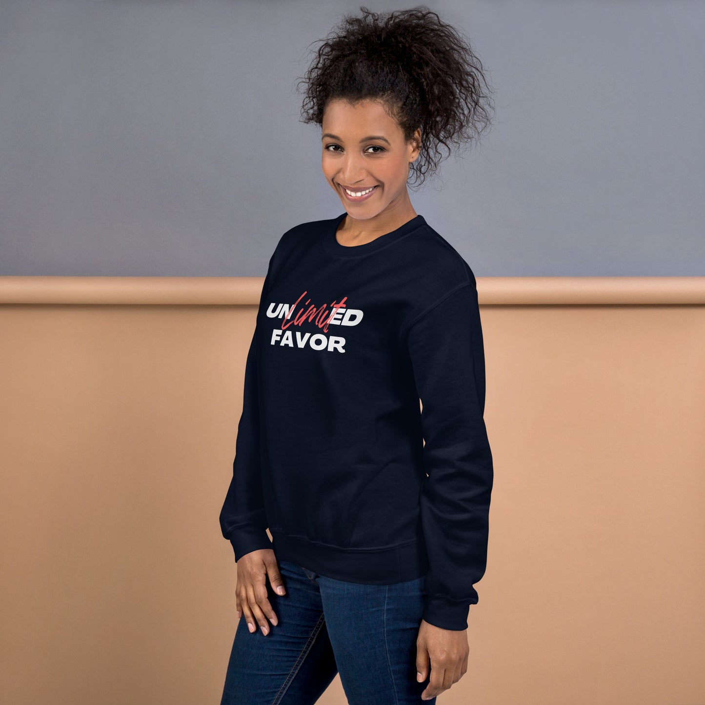 Unlimited Favor Christian Unisex Sweatshirt