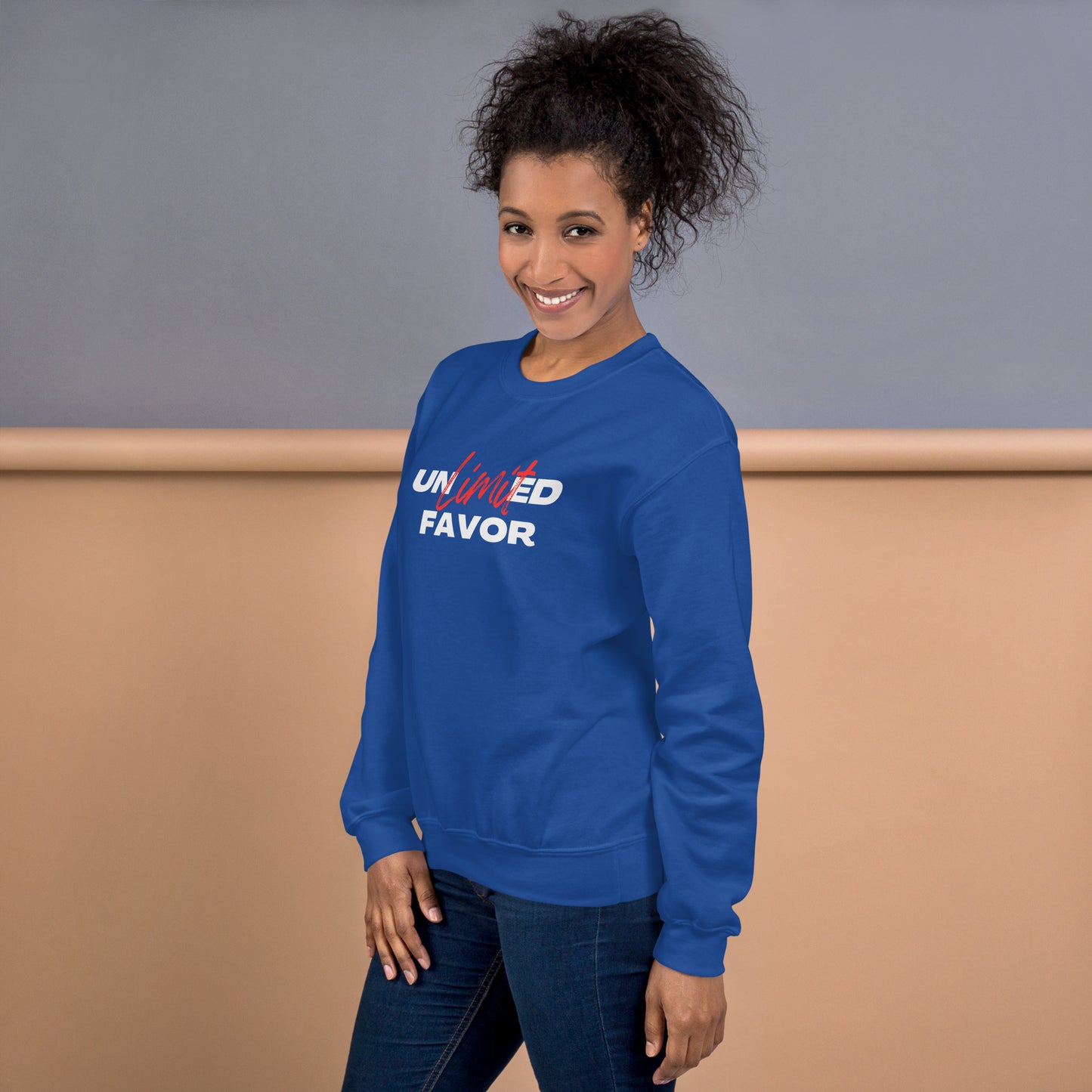 Unlimited Favor Christian Unisex Sweatshirt
