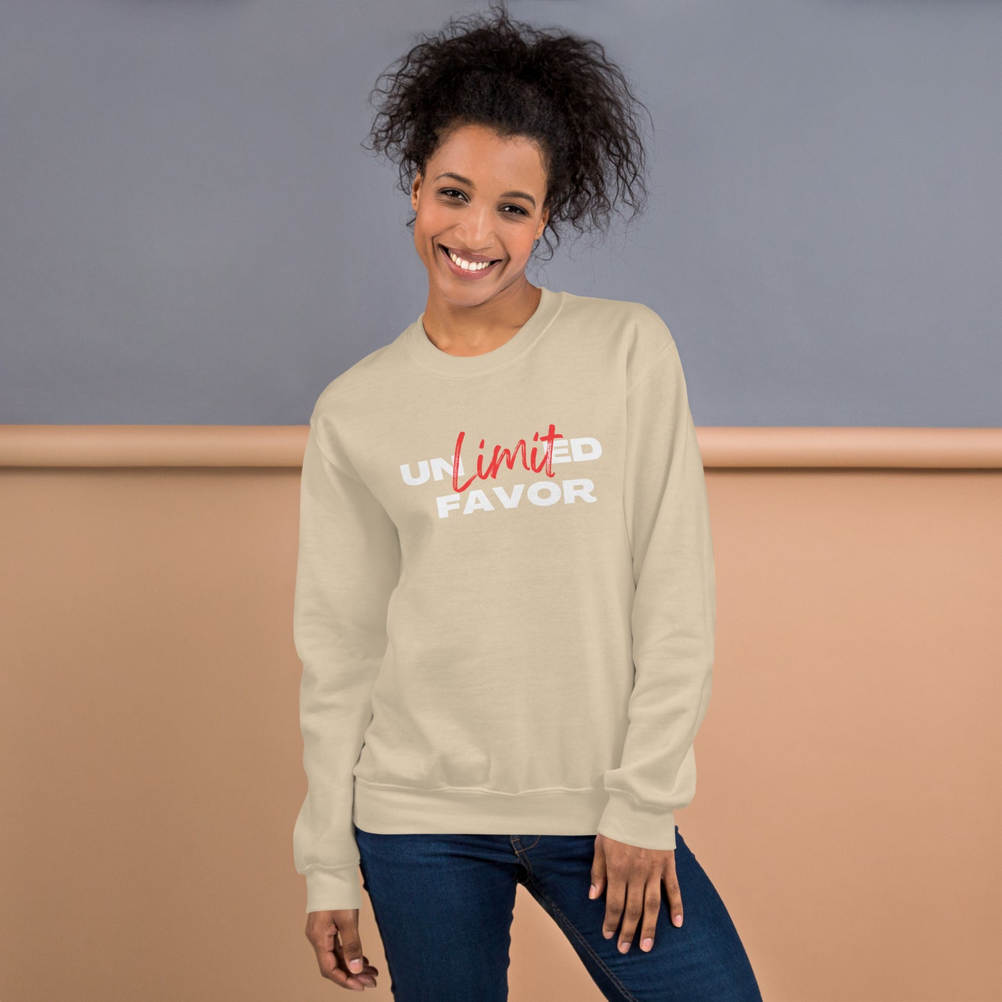 Unlimited Favor Christian Unisex Sweatshirt