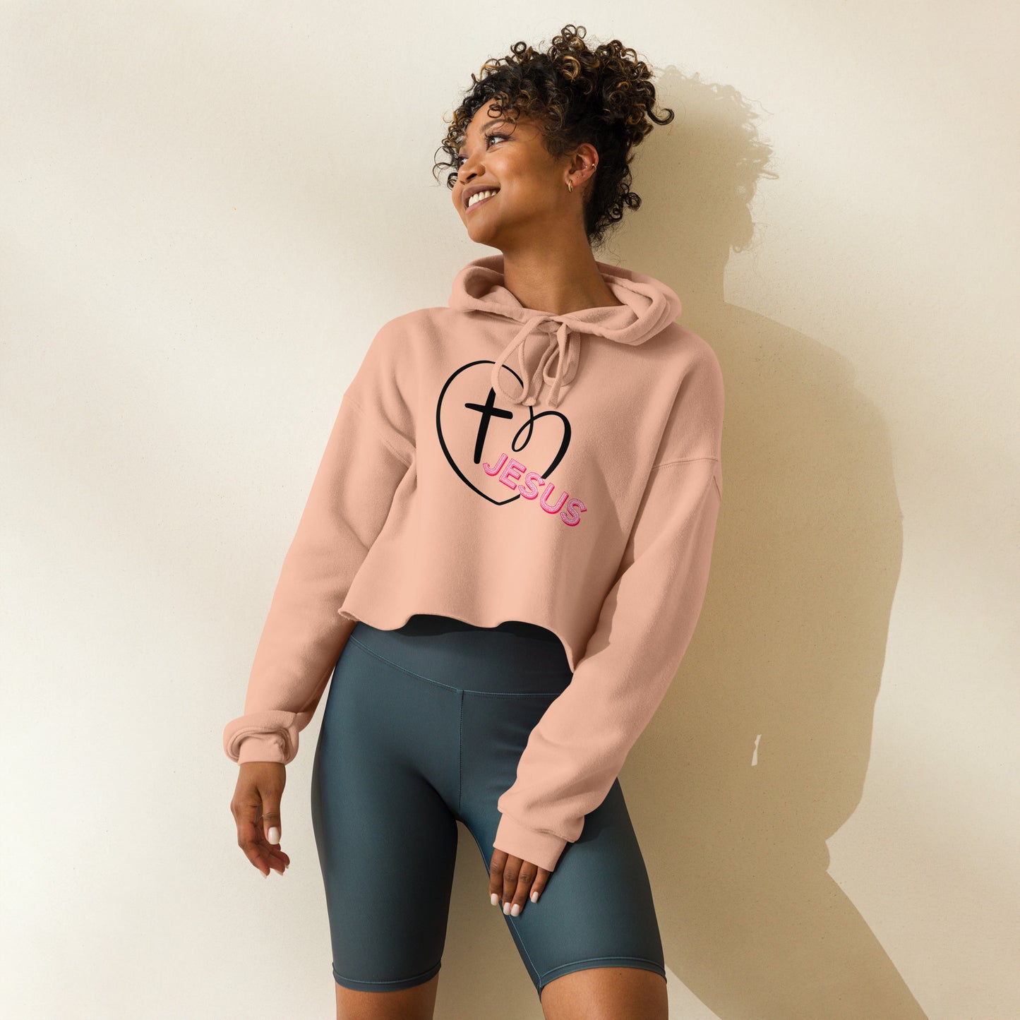 Jesus in My Heart Crop Hoodie