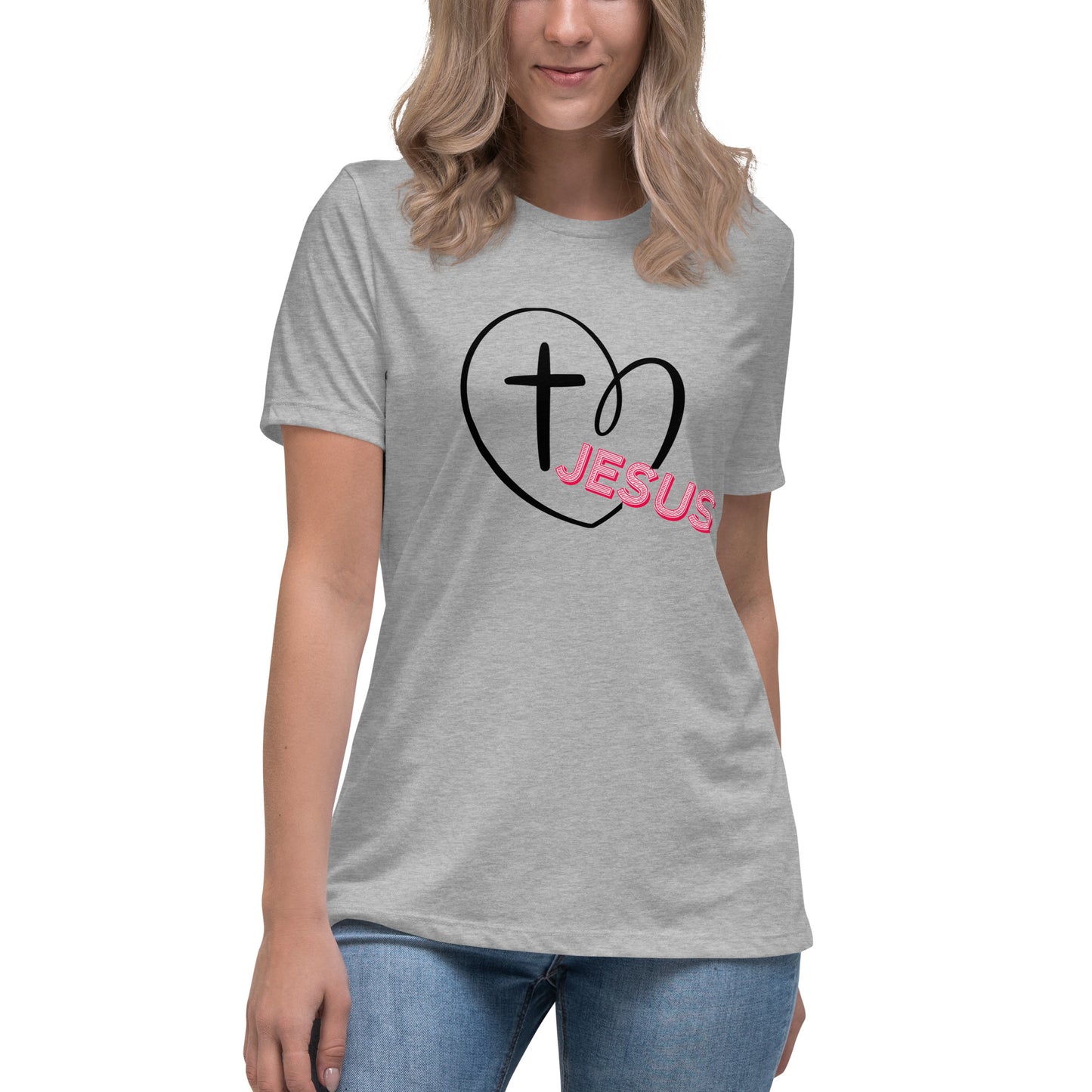 Jesus in My Heart Women's Relaxed T-Shirt