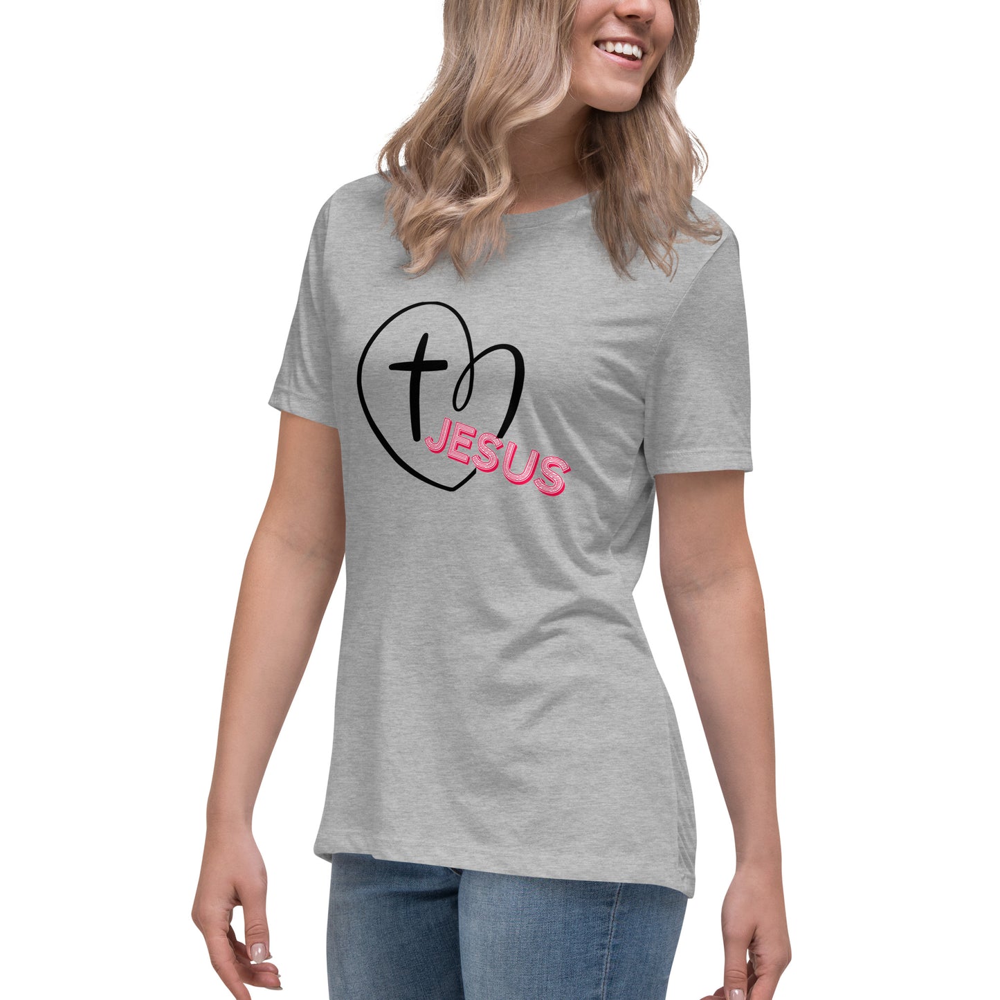 Jesus in My Heart Women's Relaxed T-Shirt
