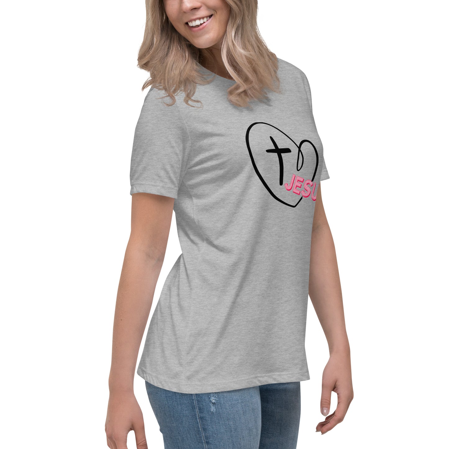 Jesus in My Heart Women's Relaxed T-Shirt