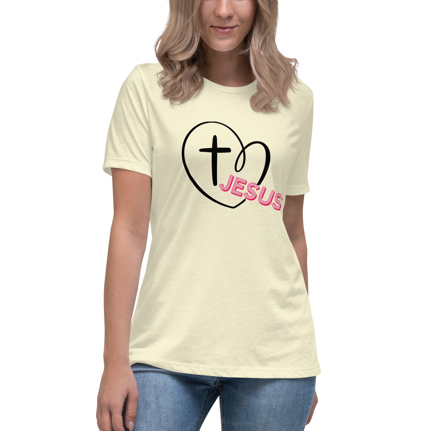Jesus in My Heart Women's Relaxed T-Shirt