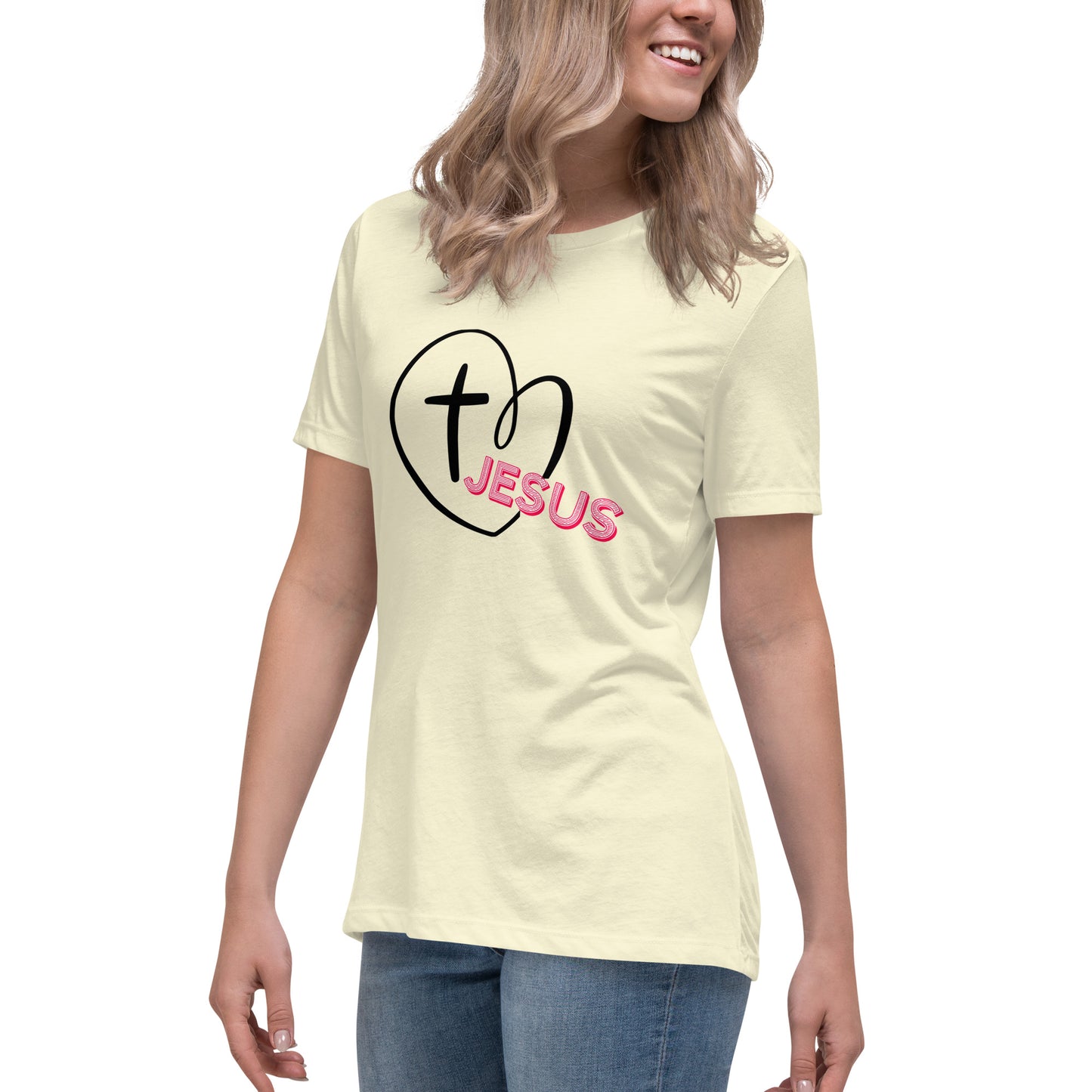 Jesus in My Heart Women's Relaxed T-Shirt