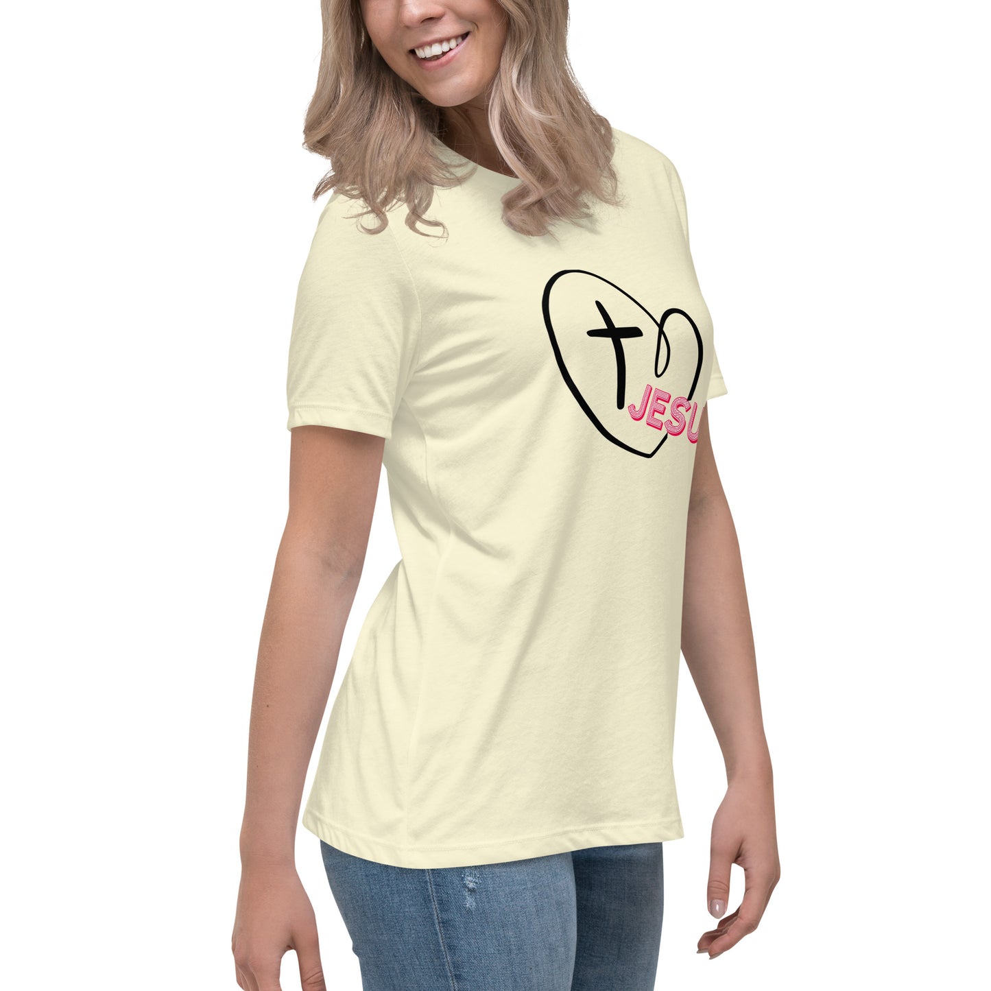 Jesus in My Heart Women's Relaxed T-Shirt