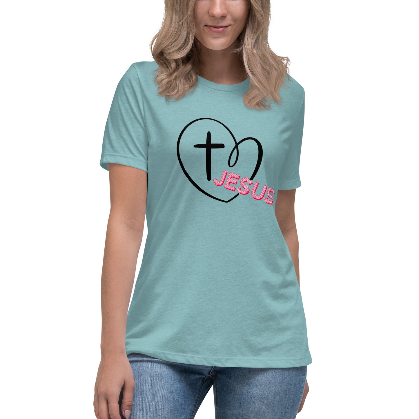 Jesus in My Heart Women's Relaxed T-Shirt