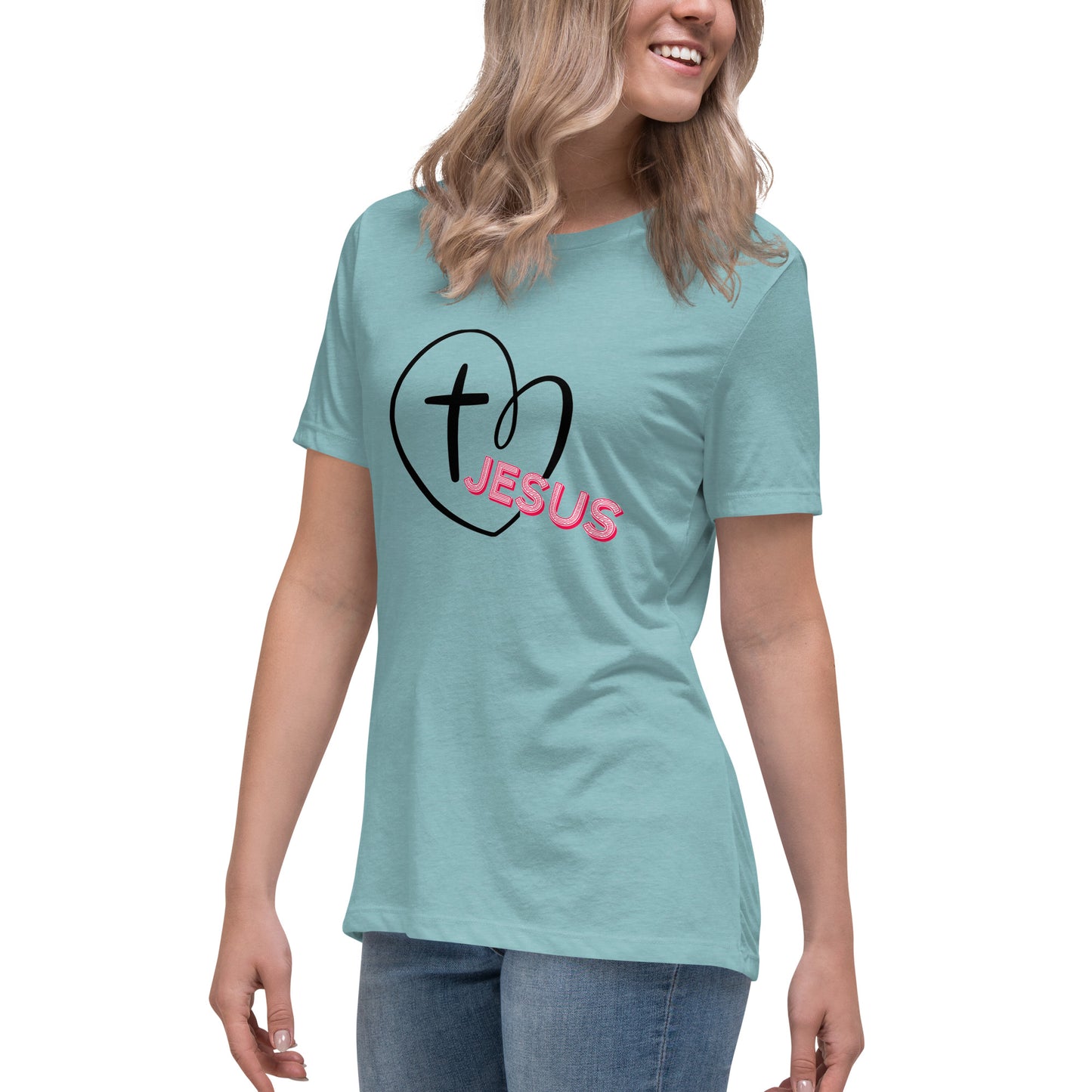 Jesus in My Heart Women's Relaxed T-Shirt