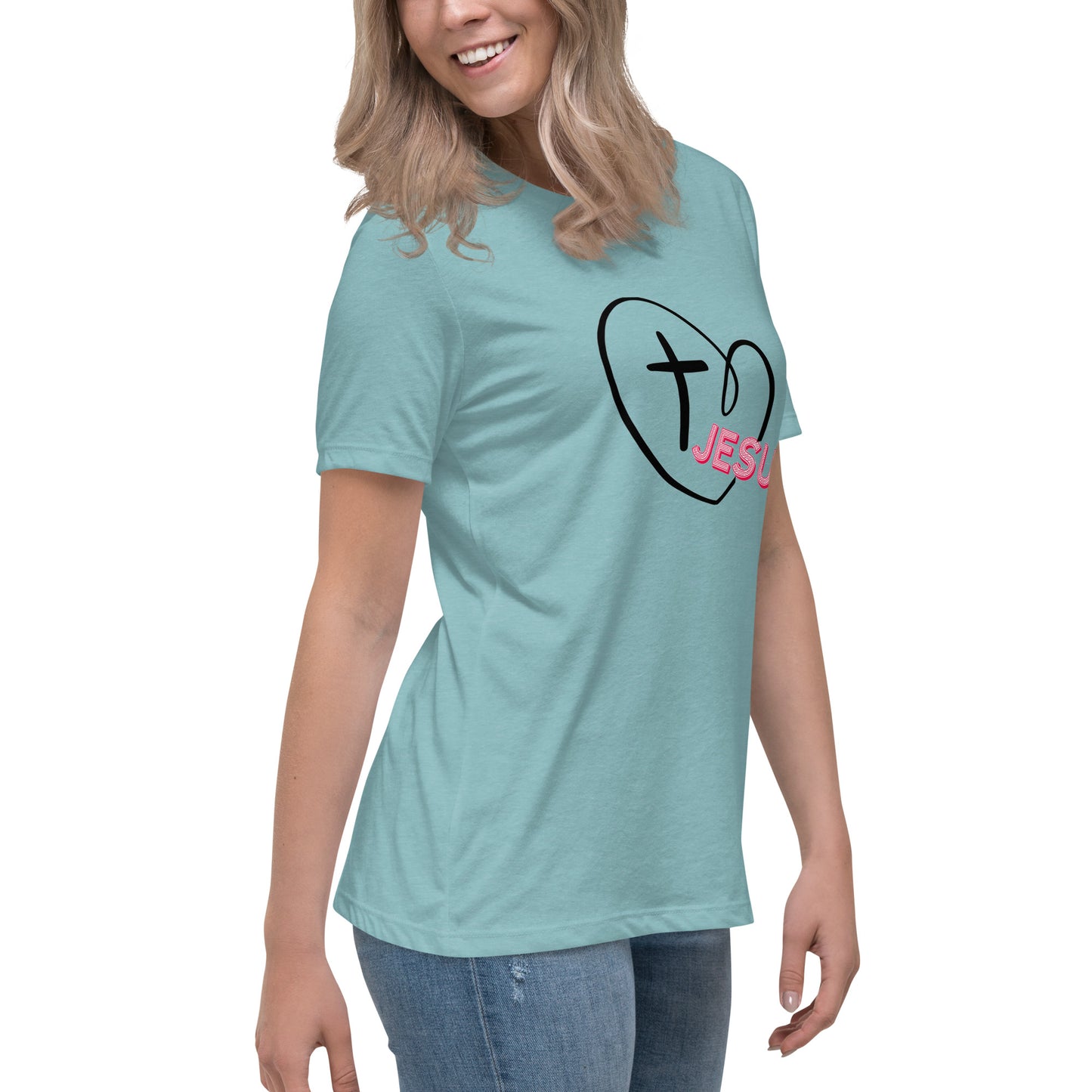 Jesus in My Heart Women's Relaxed T-Shirt