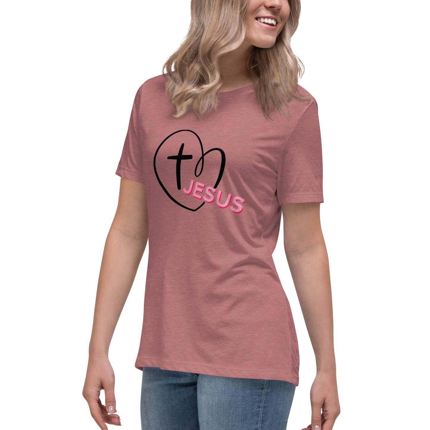 Jesus in My Heart Women's Relaxed T-Shirt