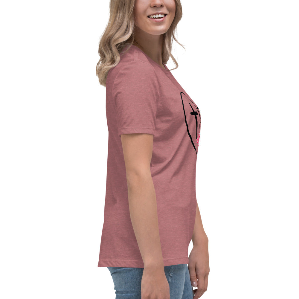 Jesus in My Heart Women's Relaxed T-Shirt