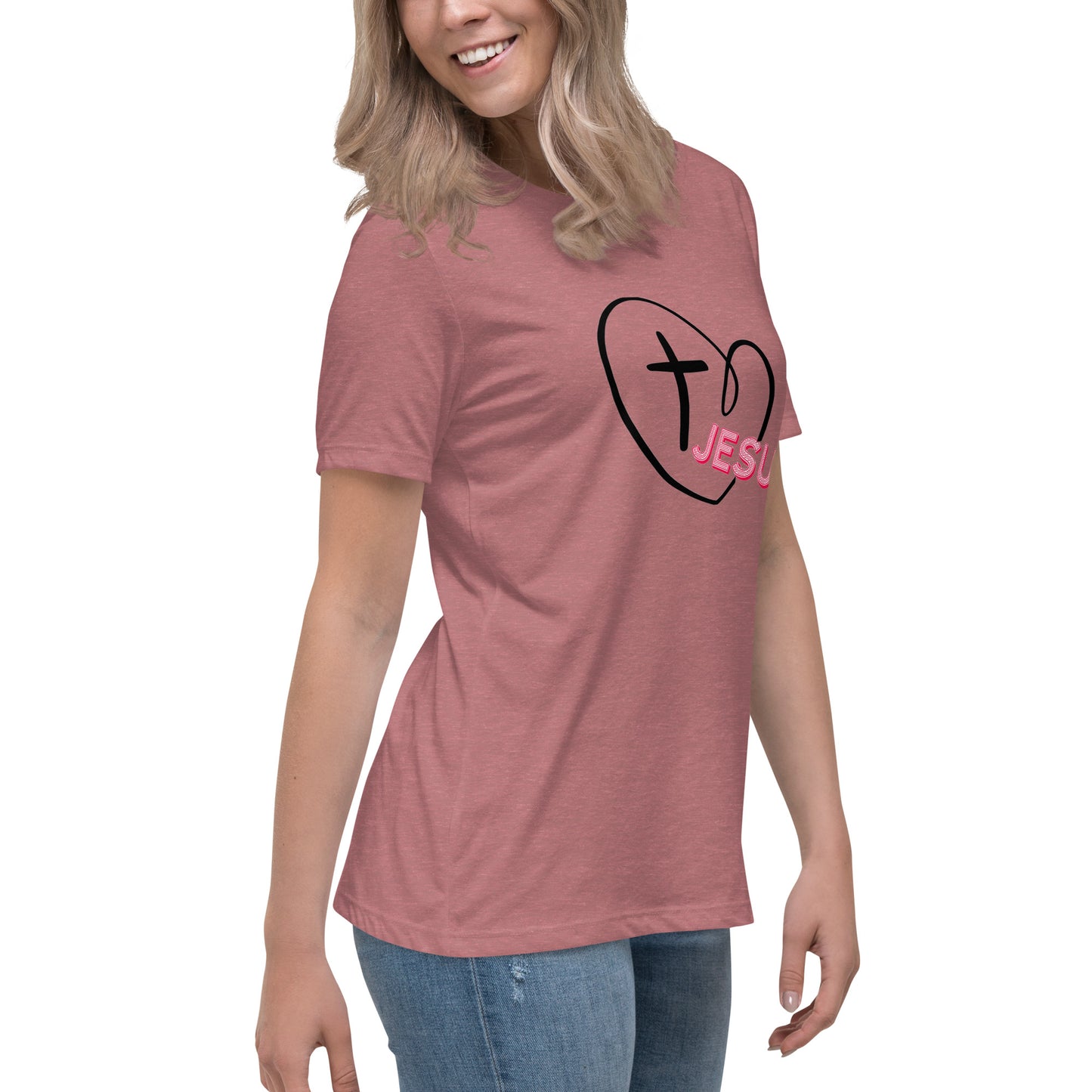 Jesus in My Heart Women's Relaxed T-Shirt