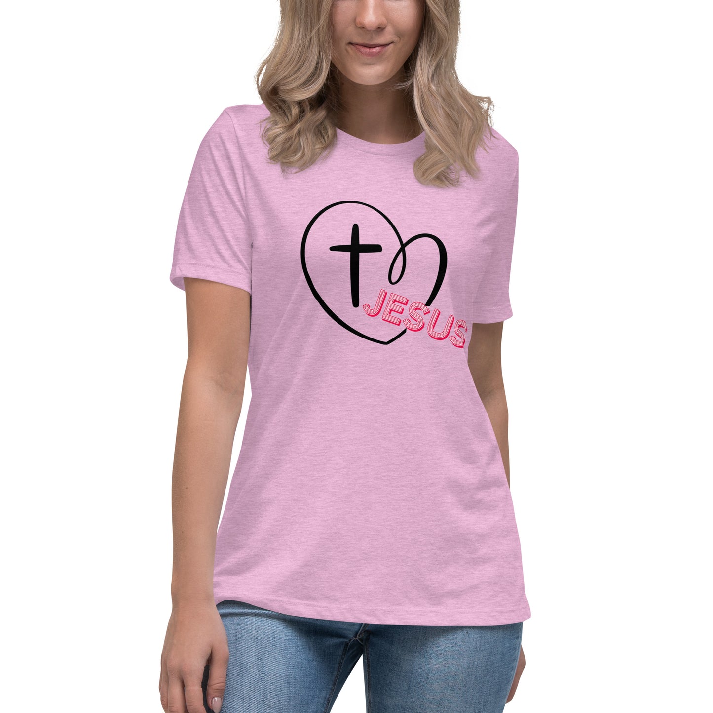 Jesus in My Heart Women's Relaxed T-Shirt
