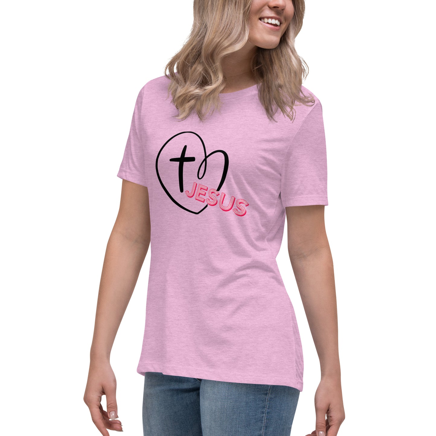 Jesus in My Heart Women's Relaxed T-Shirt
