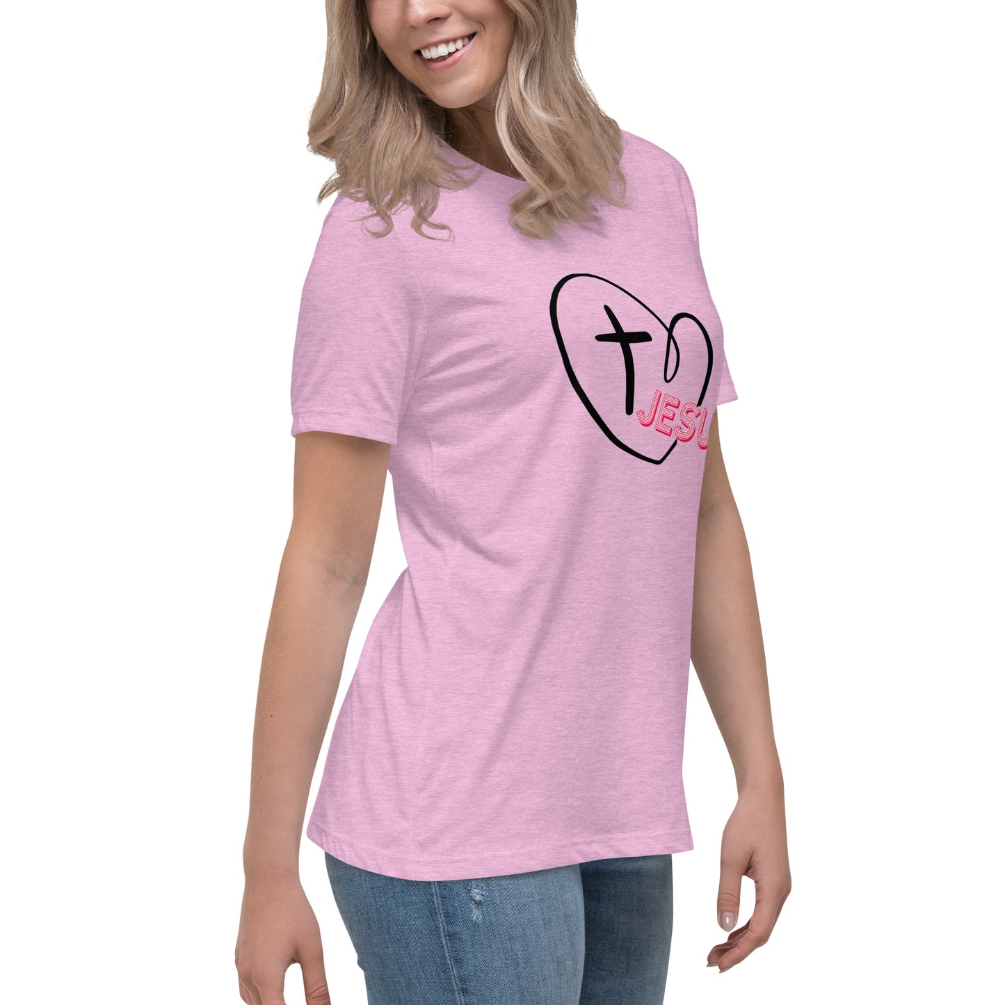 Jesus in My Heart Women's Relaxed T-Shirt