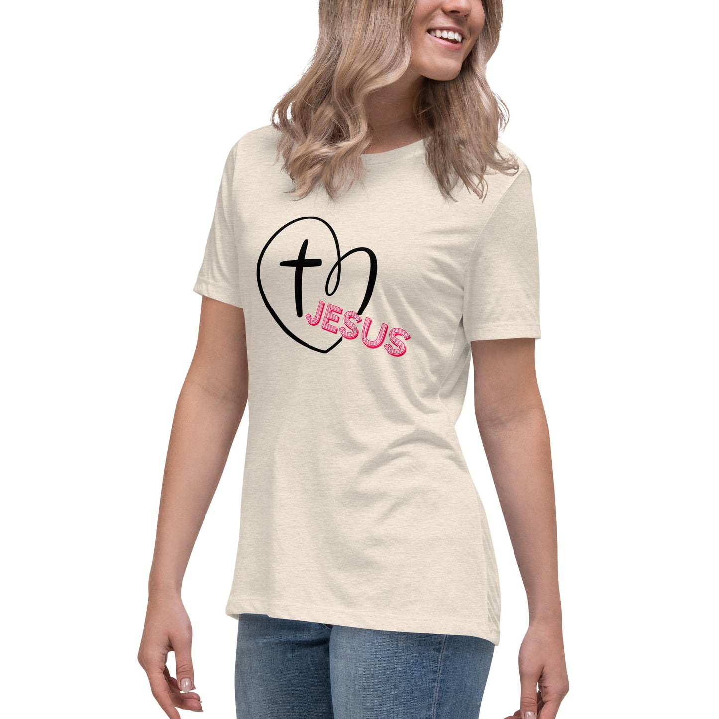 Jesus in My Heart Women's Relaxed T-Shirt
