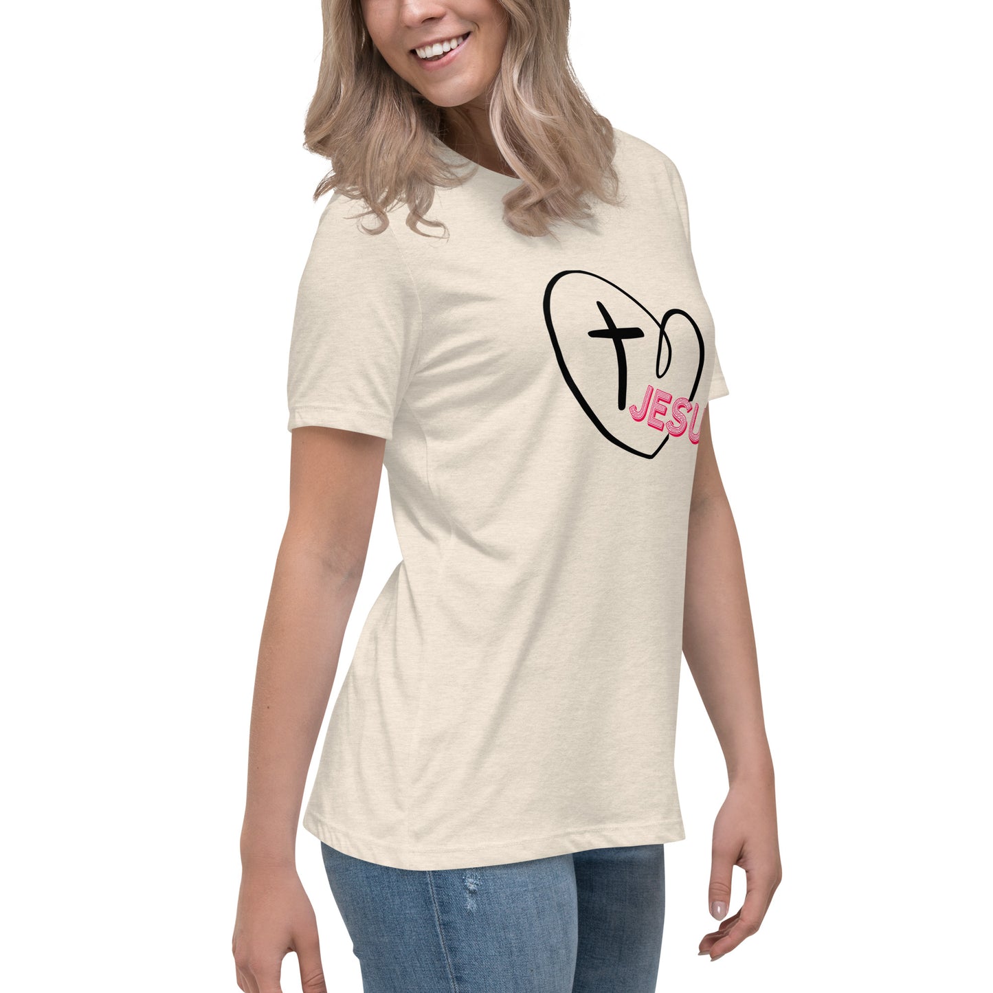 Jesus in My Heart Women's Relaxed T-Shirt