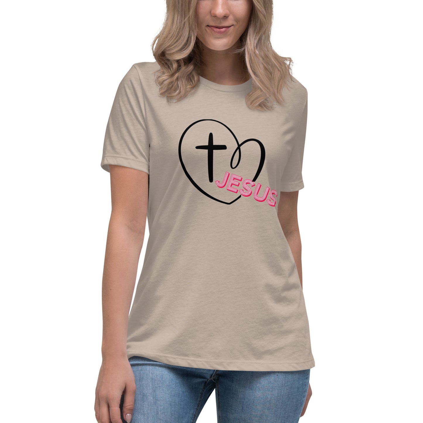 Jesus in My Heart Women's Relaxed T-Shirt