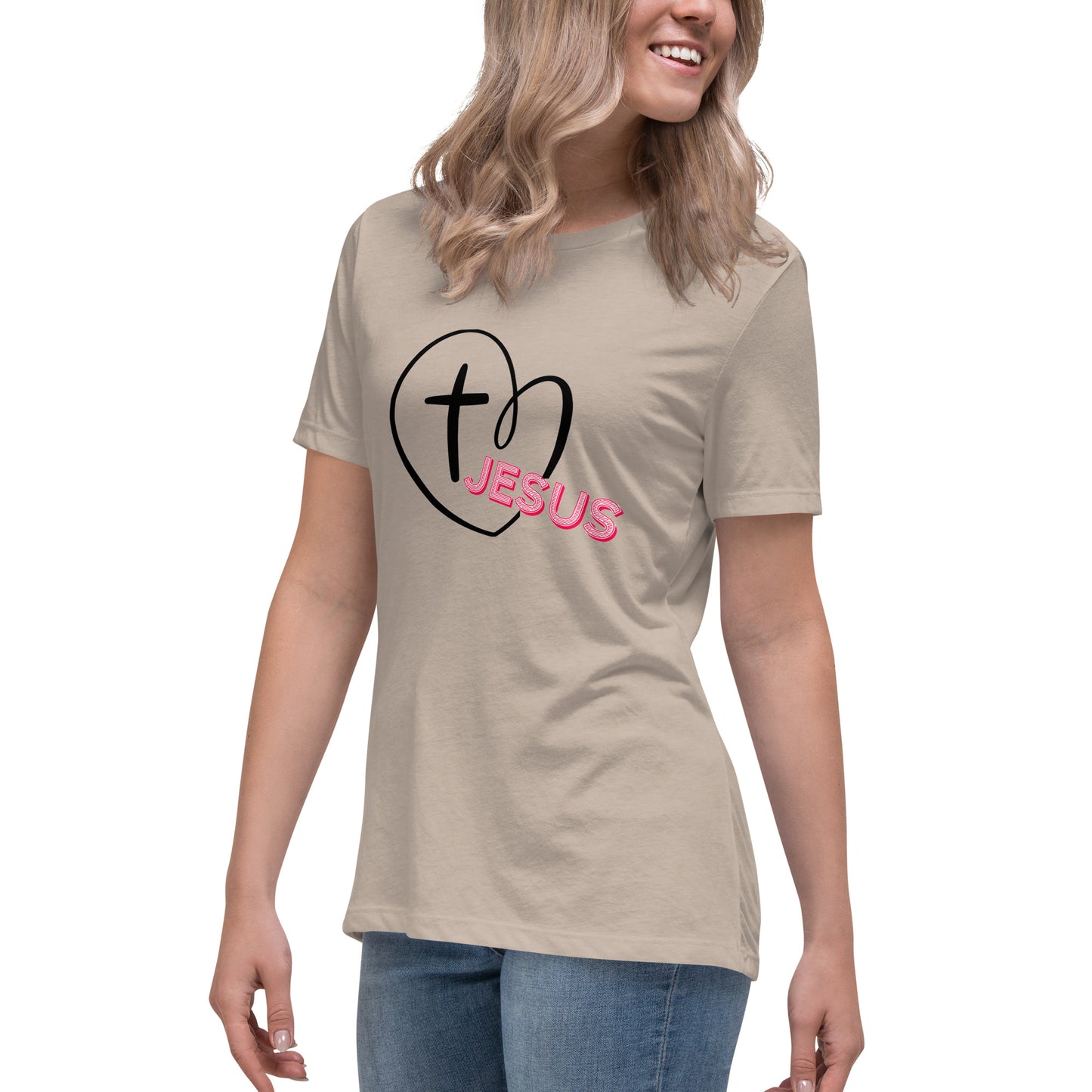 Jesus in My Heart Women's Relaxed T-Shirt