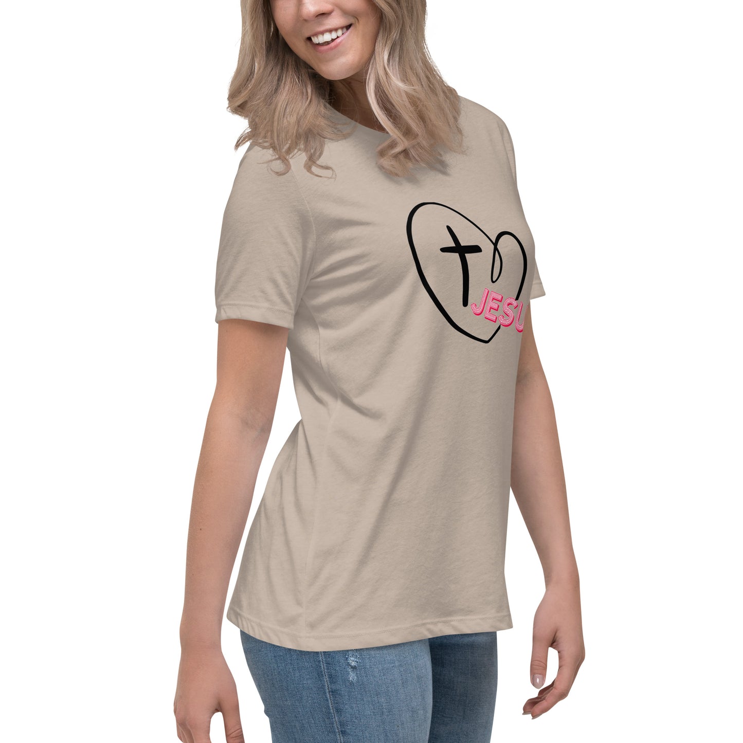 Jesus in My Heart Women's Relaxed T-Shirt