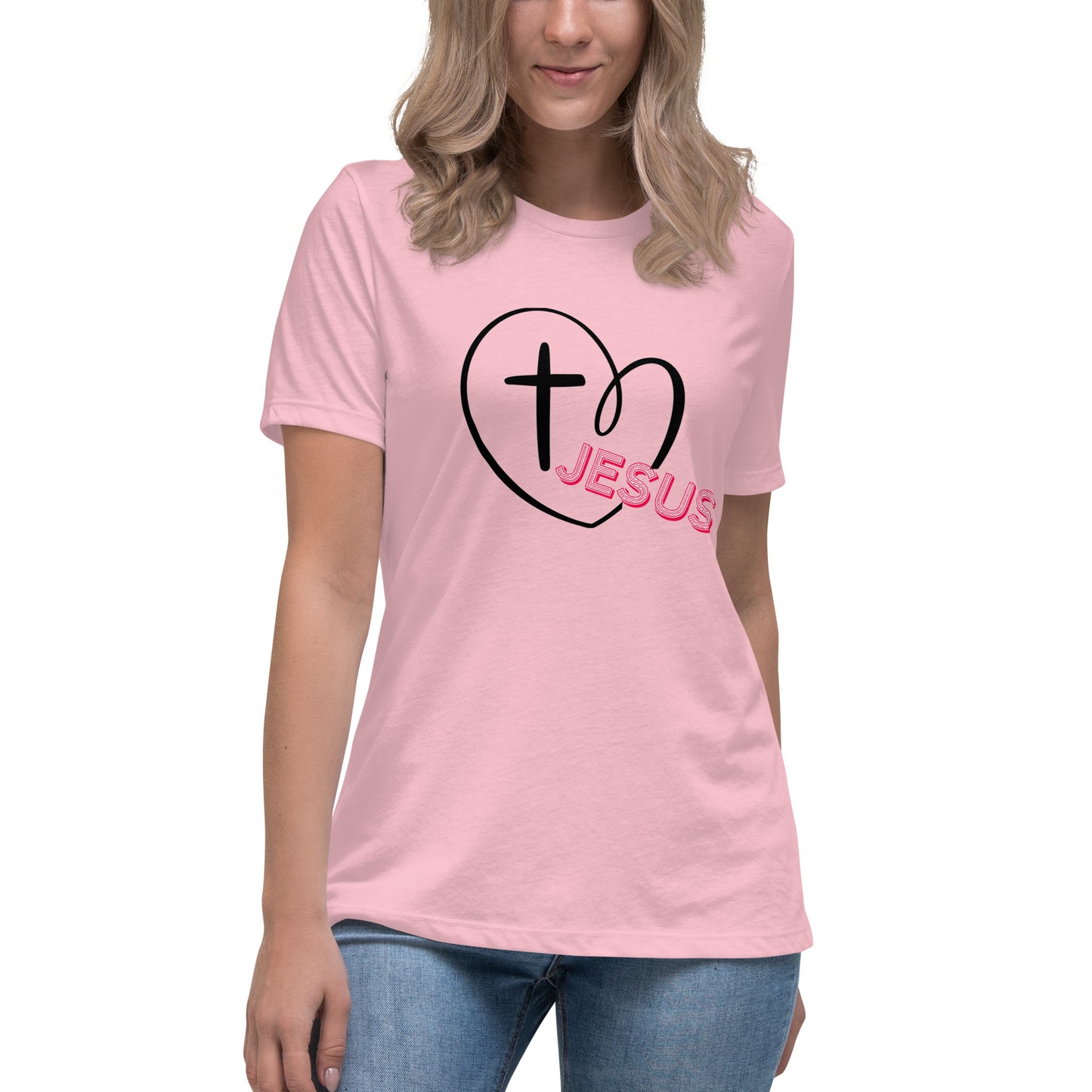 Jesus in My Heart Women's Relaxed T-Shirt