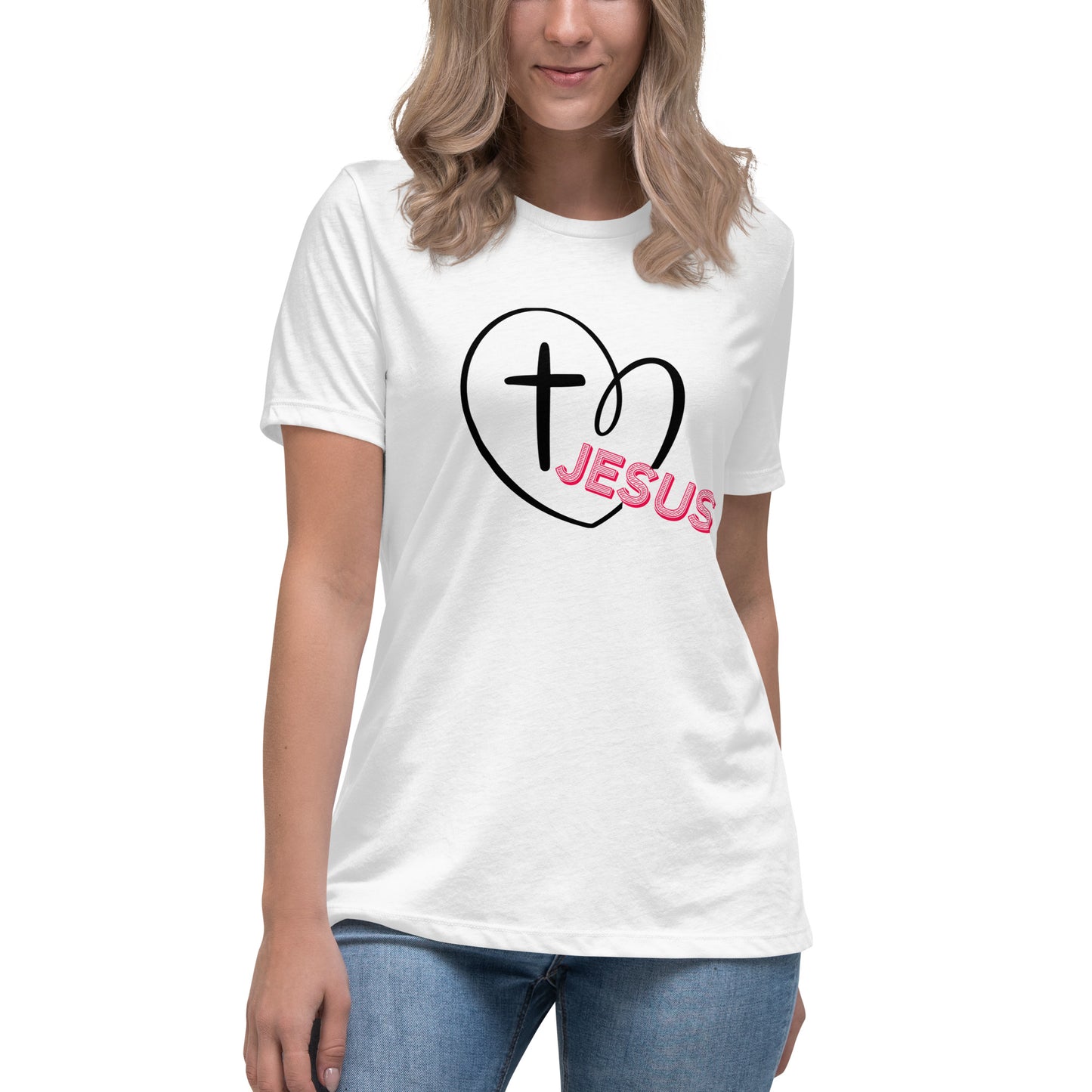 Jesus in My Heart Women's Relaxed T-Shirt