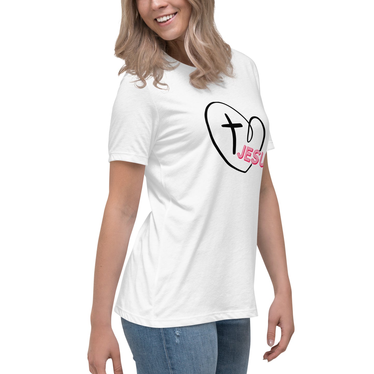 Jesus in My Heart Women's Relaxed T-Shirt