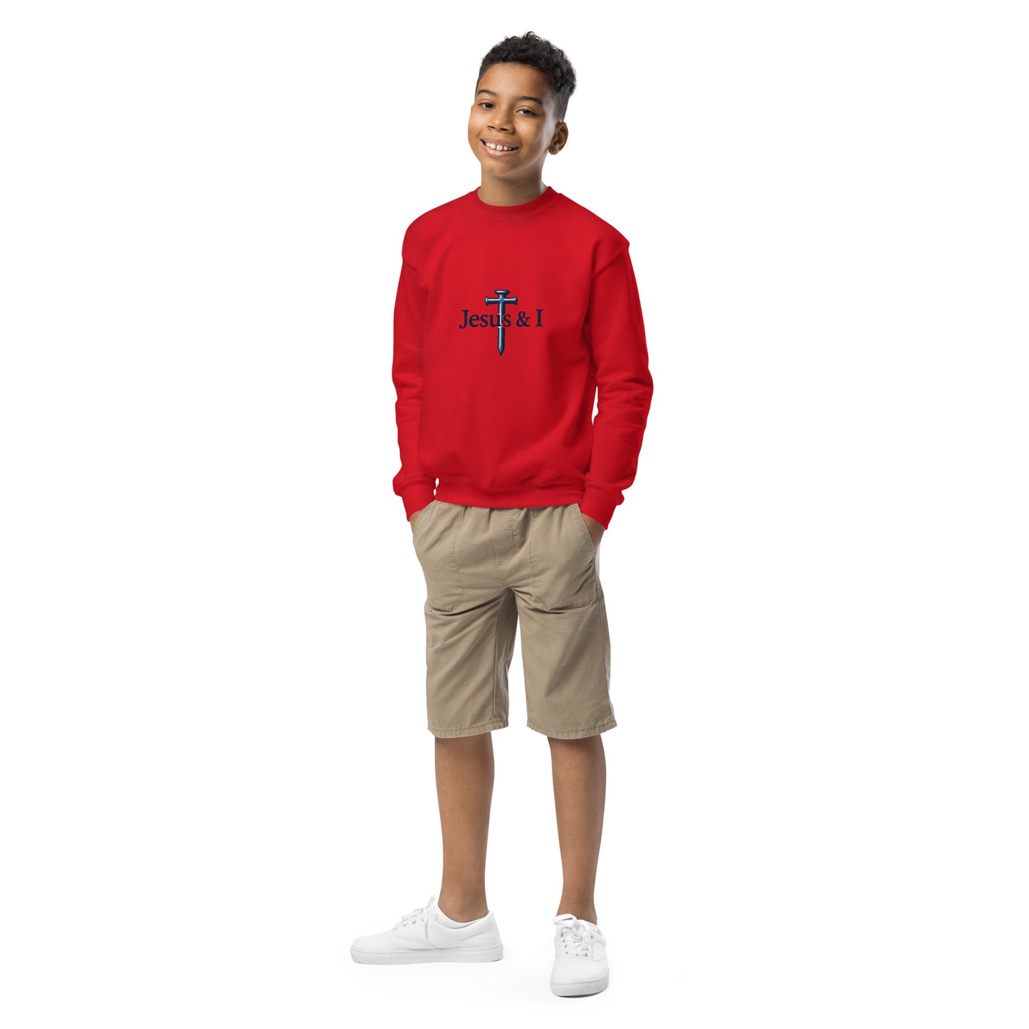 Jesus & 1  Our Classic Staple Brand Youth crewneck sweatshirt