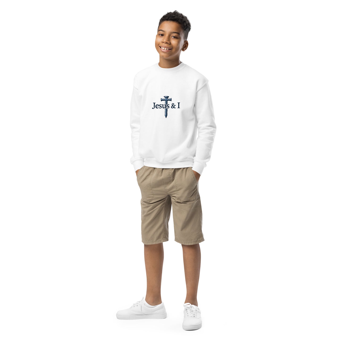 Jesus & 1  Our Classic Staple Brand Youth crewneck sweatshirt